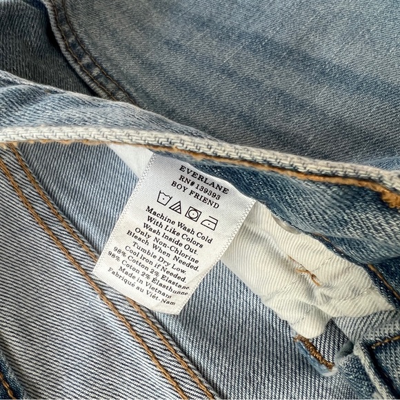 Everlane Women’s  Light Blue Boyfriend Straight Jeans - Picture 2 of 7